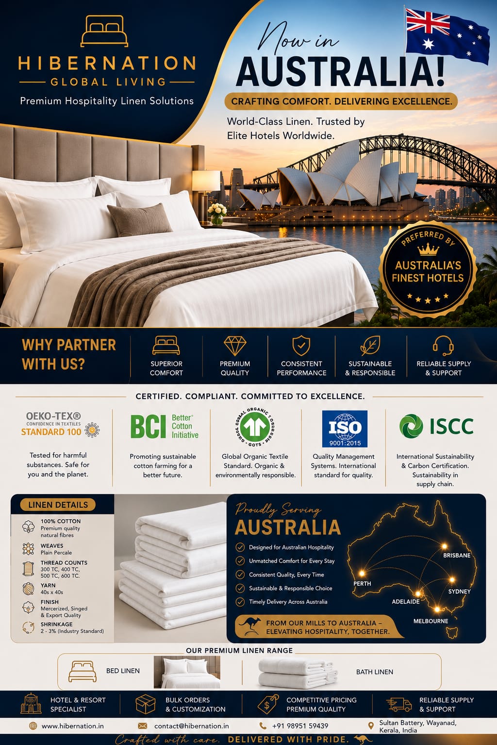 Hibernation Global Living Now in Australia campaign poster
